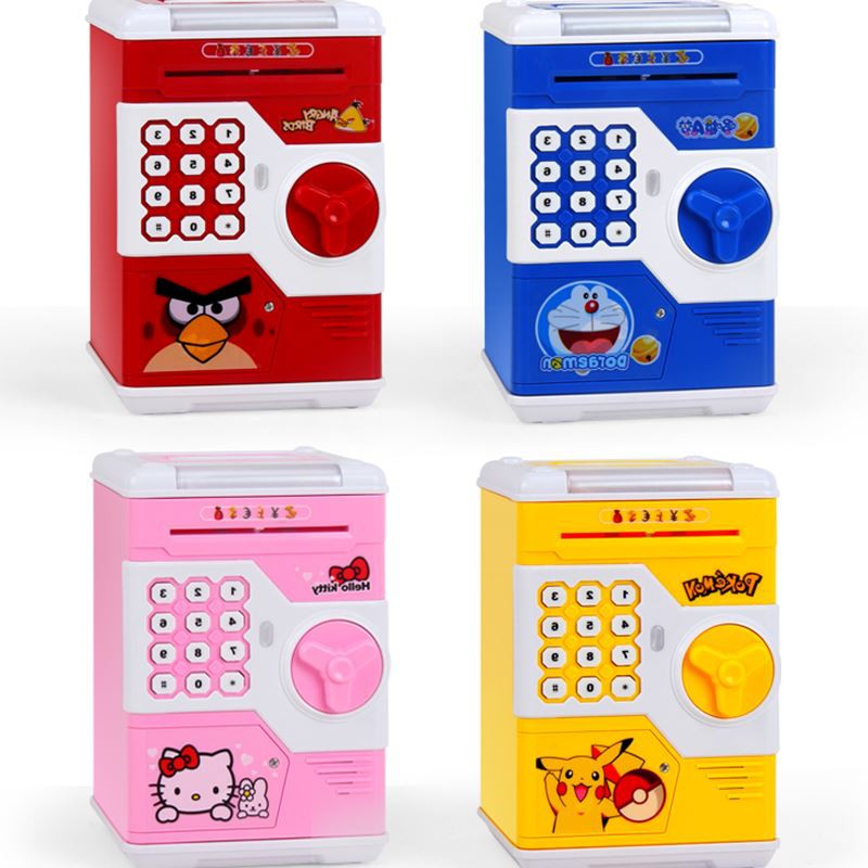 ET 815 Cute Kids Money Coin Bank Password Angry Bird